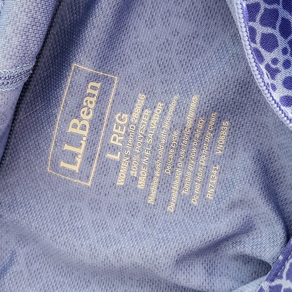 LL Bean Pullover Shirt Long Sleeve Sun Protection Size Large - Picture 6 of 8